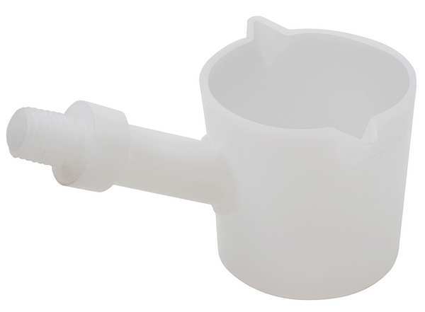 Zoro Select Beaker Dipper, HDPE, Natural White 107035-0004