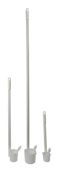 Zoro Select Dipper Sampling Kit, HDPE, Natural White 107035-1000