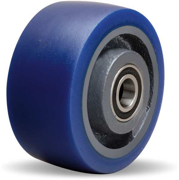 Zoro Select Caster Wheel, Polyurethane, 4", 600 lb. W-420-SPB-1/2