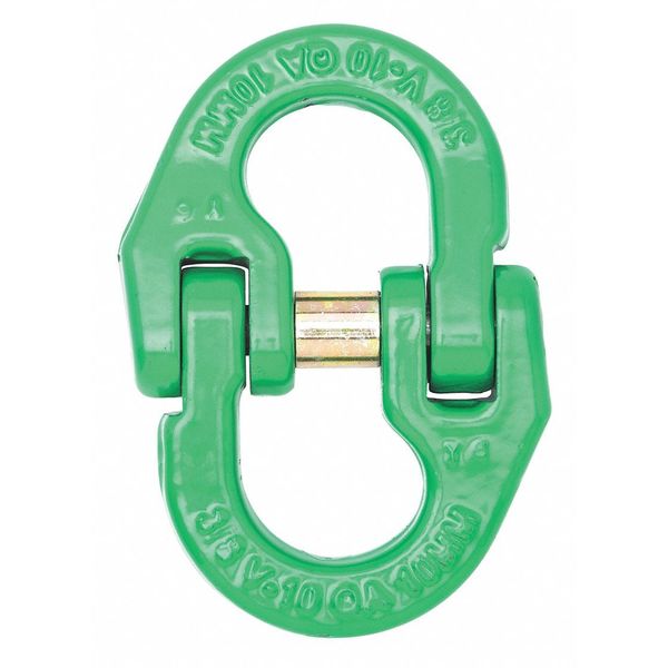 Campbell Chain & Fittings 3/4"  Quik-Alloy® Coupling Link, Grade 100, Painted Green 5779165