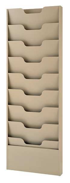 Buddy Products Data Rack, Putty, 9 Compartments 0806-6