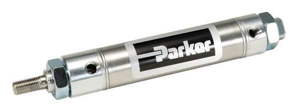 Parker Air Cylinder, 1 1/2 in Bore, 3 in Stroke, Round Body Double Acting 1.50DXPSRM03.00