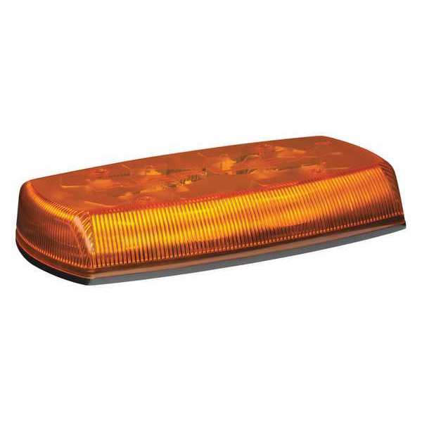 Ecco Mini Lightbar, Amber, Permanent, 8 Heads 5580A