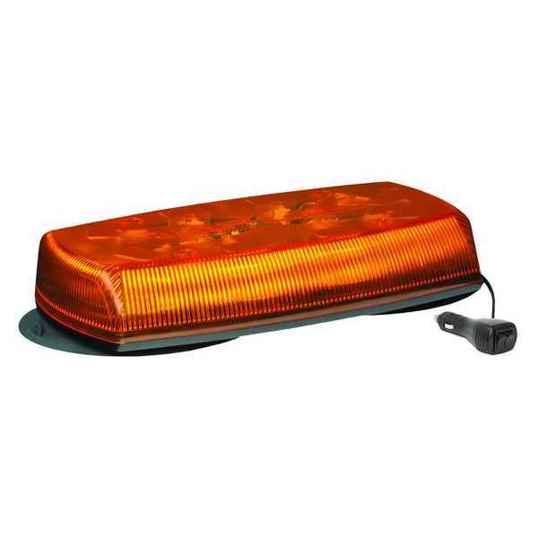 Ecco Mini Lightbar, LED, Amber, Magnetic, 8 Heads 5580A-VM