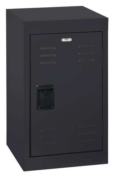 Sandusky Lee Wardrobe Locker, 15 in W, 15 in D, 24 in H, (1) Tier, (1) Wide, Black LF1B151524-09