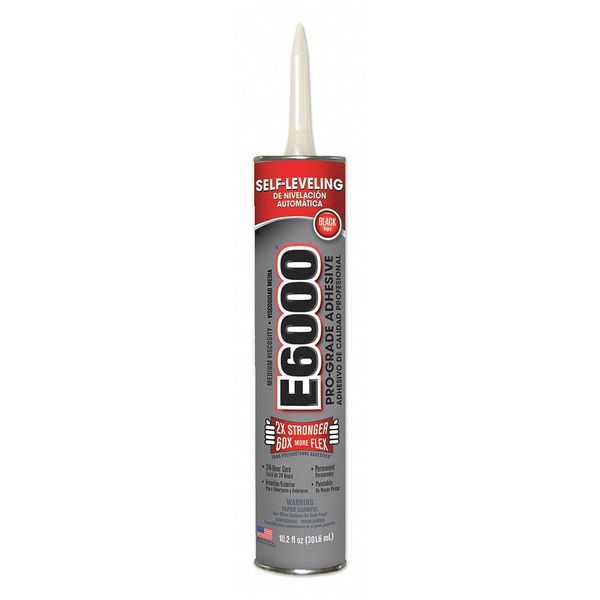 Eclectic Products Adhesive, E6000 Series, Black, 10.2 oz, Cartridge 232031