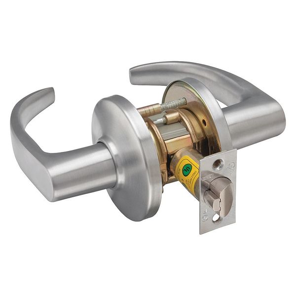 Best Lever Lockset, Mechanical, Passage, Grd. 1 9K30N14DS3626