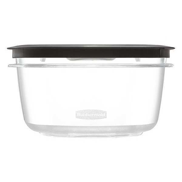 Rubbermaid Commercial Square Storage Canister, 3-11/16 in. H 1937691