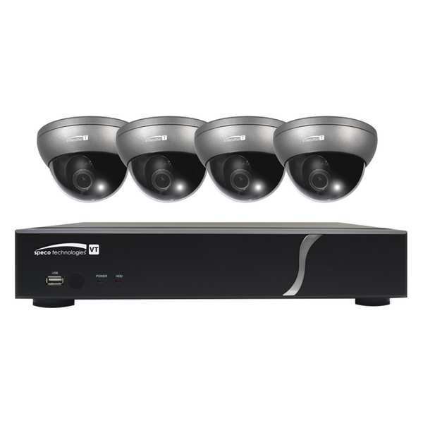 Speco Technologies CCTV Kit, Analog, 0.001 Lux, 1 TB, 4 Chan ZIPT471