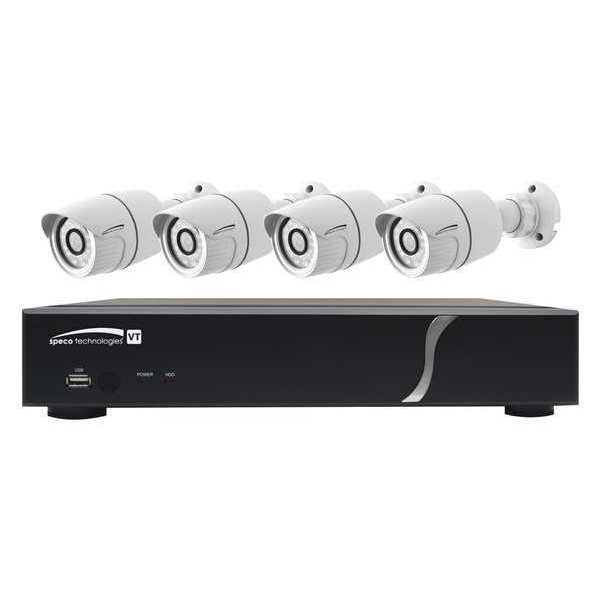 Speco Technologies CCTV Kit, 8 Channels, 2 TB, 2-1/2 in. Dia ZIPT84B2