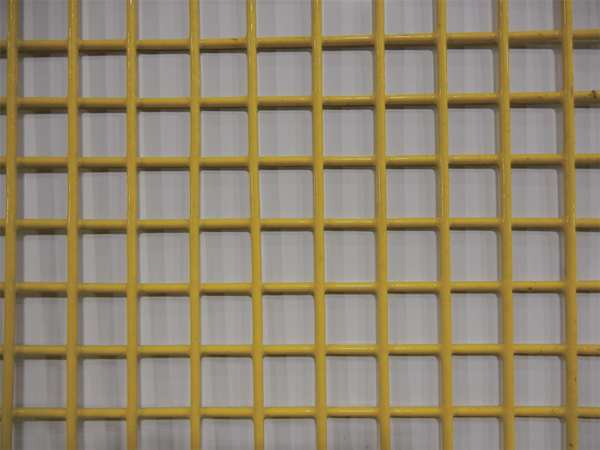 Zoro Select Wire Mesh, 4 ft W, 48 in L, 0.105 in Wire Dia, Yellow 12100ME105Y-48X48