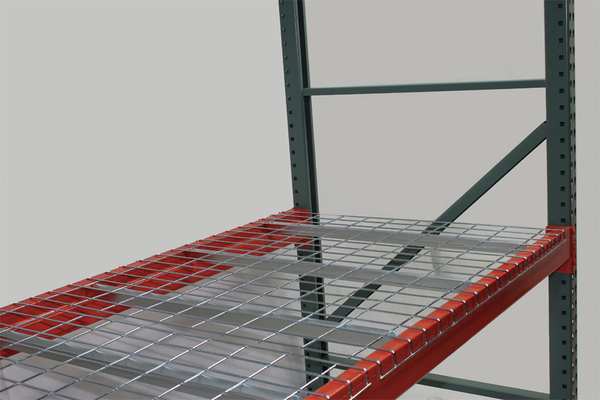 Worldwide Material Handling Pallet Rack Decking, Steel Wire, 52 in W, 48 in D, Gray, Powder Coated Finish, Gauge: 6 4852S-3-2504-4.6