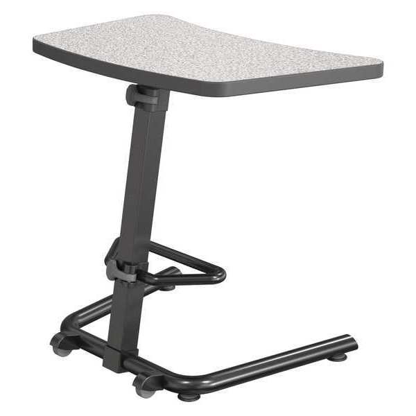 Mooreco Student Desk, 20" D, 26.6" W, 26" to 43" H, Gray Nebula 90532-4622-BK