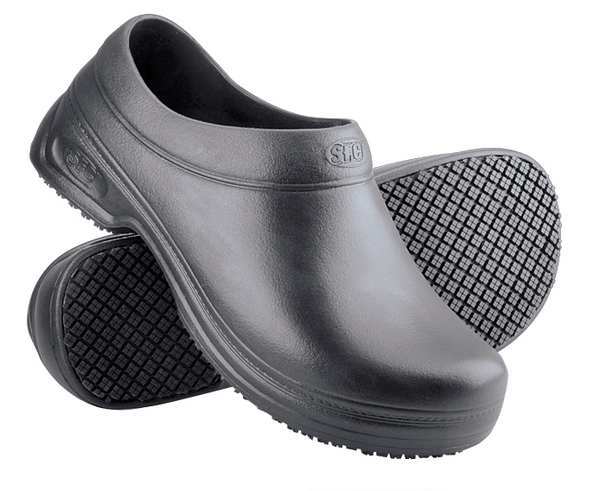 Shoes For Crews Boots, Size 8, 1-1/4" H, Black, Plain, PR 5008