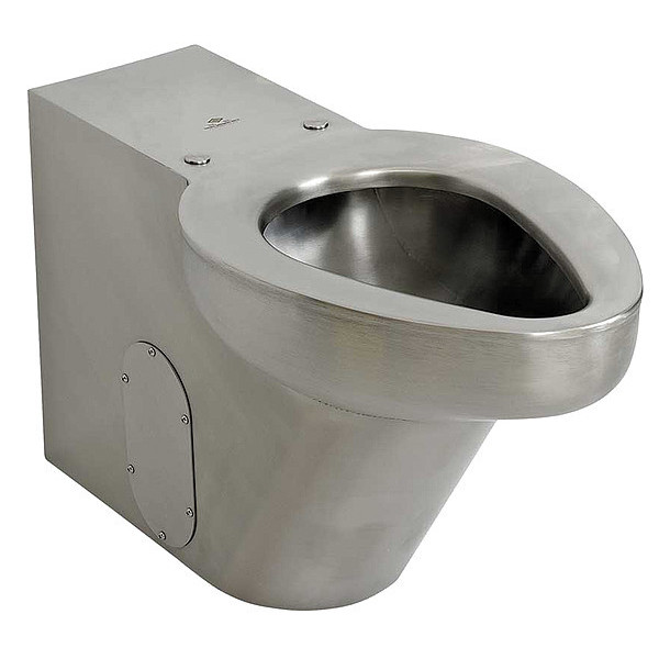 Acorn Controls Toilet, Floor, Satin, Stainless Steel R2141-W-3