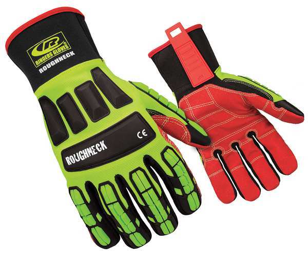 Ringers Gloves Mechanics Gloves, Impact Protection, L, PR 263-10
