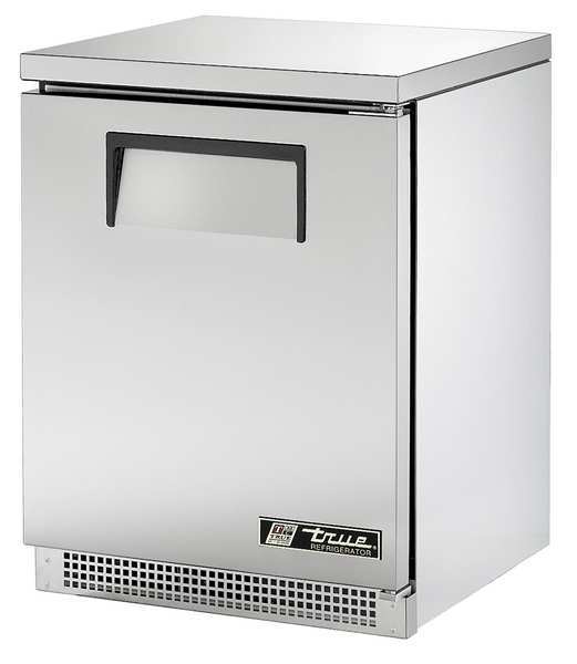 True Commercial Refrigerator, 6.3 cu ft, Stainless Steel TUC-24-HC