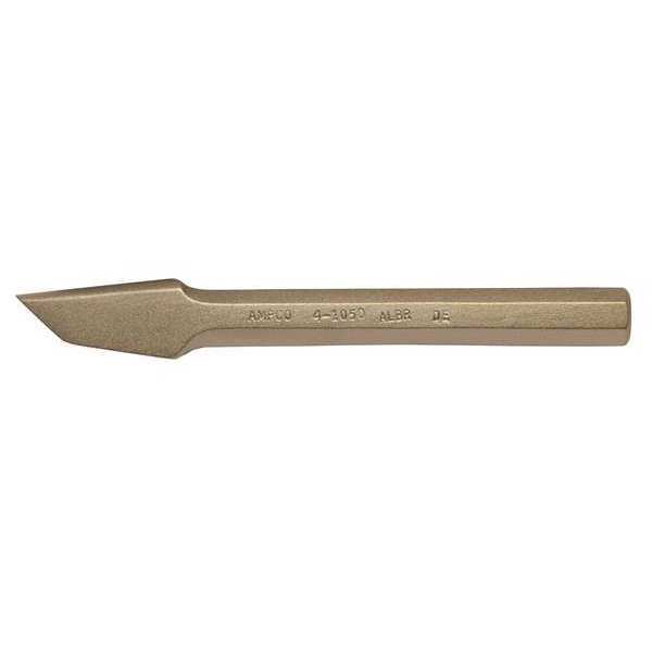 Ampco Safety Tools Groove Chisel, 9" L, 7/8" Hex, 1/2" Tip 4-1050