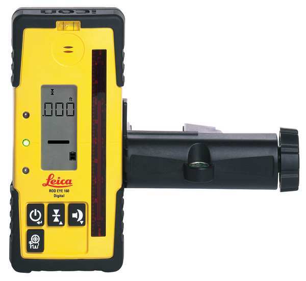 Leica Laser Receiver, Digital, Plastic, 1/4-20 in 160