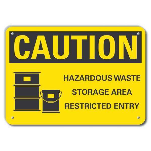 Lyle Caution Sign, 10 in H, 14 in W, Horizontal Rectangle, English, LCU3-0129-RA_14x10 LCU3-0129-RA_14x10