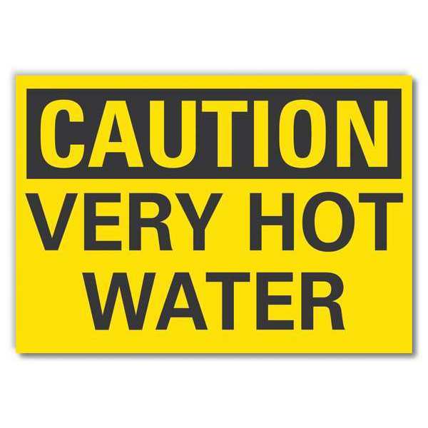 Lyle Caution Sign, 10 in H, 14 in W, Non-PVC Polymer, Horizontal Rectangle, English, LCU3-0234-ED_14x10 LCU3-0234-ED_14x10