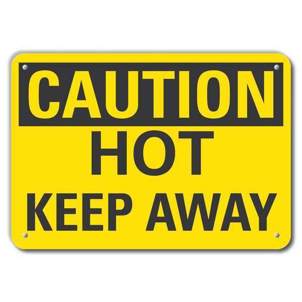 Lyle Caution Sign, 10 in H, 14 in W, Plastic, Horizontal Rectangle, English, LCU3-0224-NP_14x10 LCU3-0224-NP_14x10