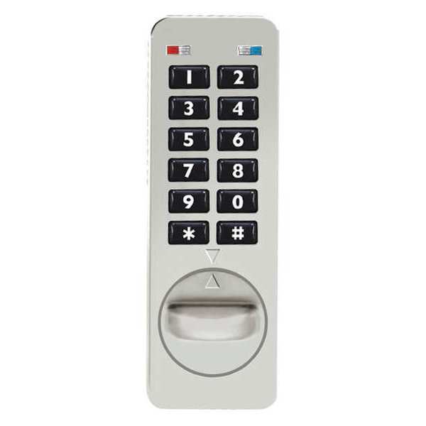 Codelocks Electronic Lock, Non-Handed, Keypad NANO90-SG