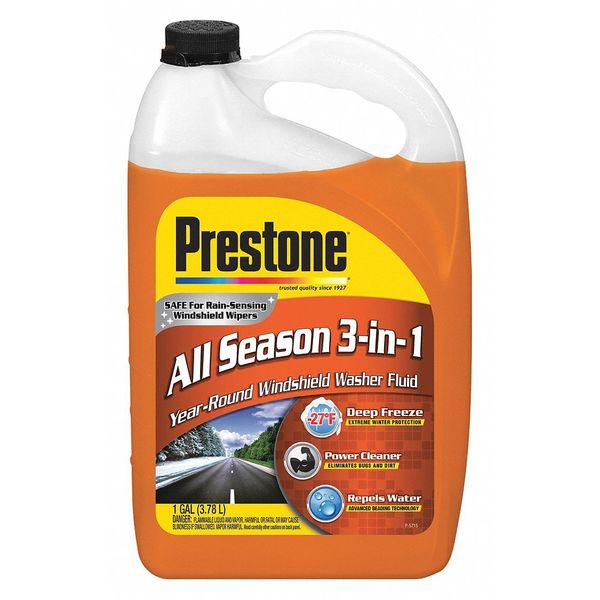 Prestone AS658 Deluxe 3-in-1 Windshield Washer Fluid 1 Gallon