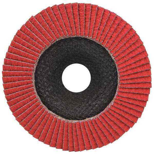 Finish 1St Mounted Flap Wheel, 36 Grit, 4-3/4in W, PK5 9720035