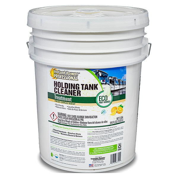 Instant Power Professional Holding Tank Cleaner And Treatment, 5 Gal Pail, Liquid, Clear Orange 8872