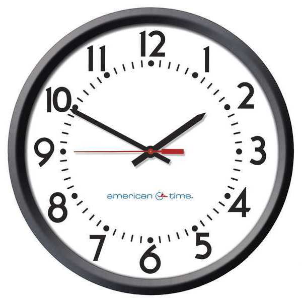 Zoro Select Clock, Black Case, Analog, 12 hr. Format E56BAQD304G