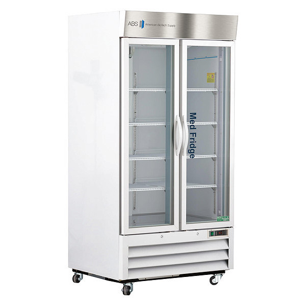 American Biotech Supply Refrigerator, Two Glass Door, 36 cu.ft., 9A PH-ABT-HC-S36G
