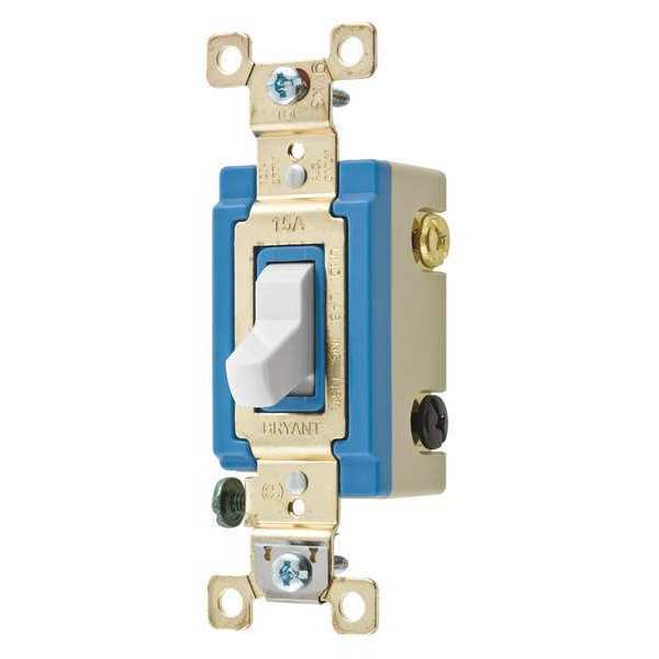 Zoro Select Wall Switch, White, 15A, 4-Way Switch 4804W
