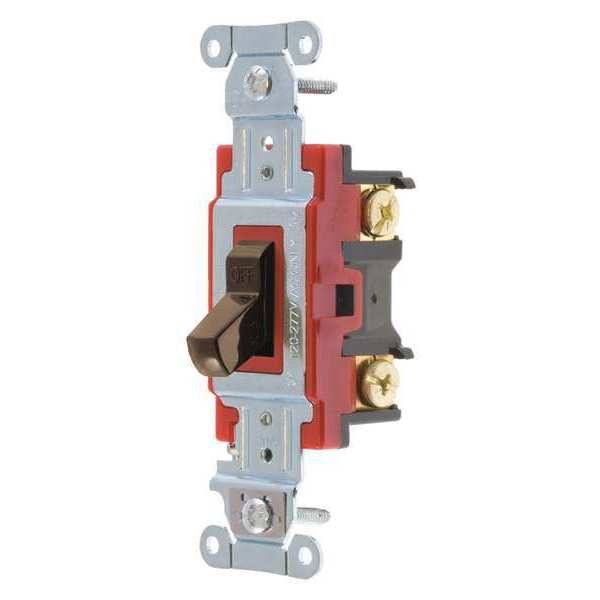 Zoro Select Wall Switch, Brwn, 20A, 1-Pole Switch BRY4901B