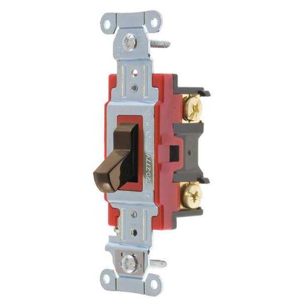 Zoro Select Wall Switch, Brown, 20A, 3-Way Switch 4903B