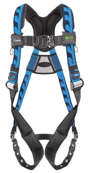 Honeywell Miller Full Body Harness, L/XL, Polyester ACA-TB/UBL