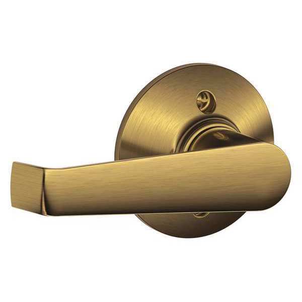 Schlage Antique Brass Dummy Lever Lockset, Elan F170 ELA 609