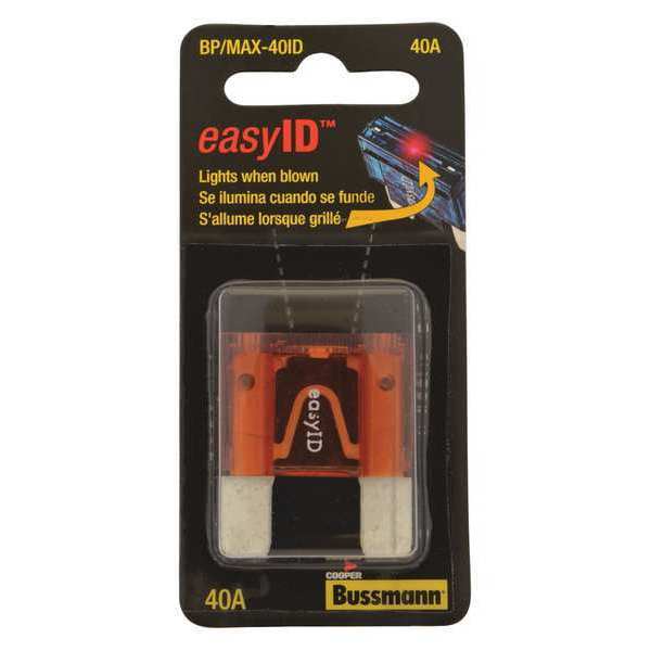 Eaton Bussmann Automotive Fuse, MAX-ID Series, 40A, 32V DC, Indicating BP/MAX-40ID