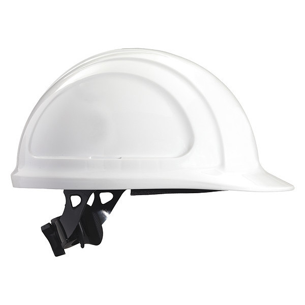 Honeywell North Front Brim Hard Hat, Type 1, Class E, Ratchet (4-Point), White N10R010000