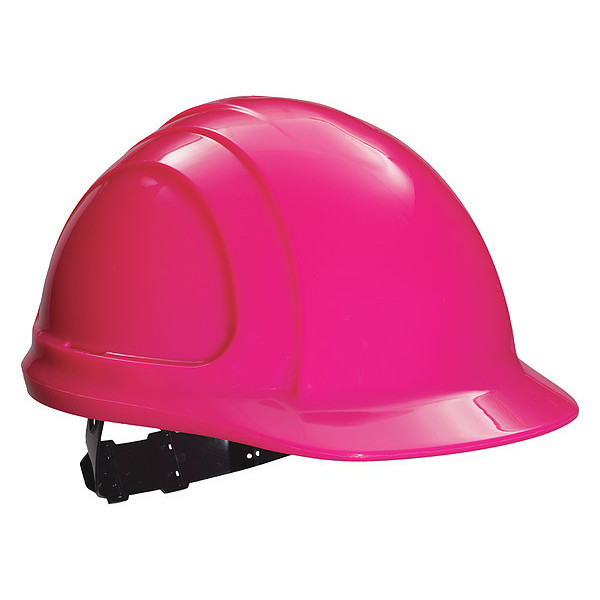 Honeywell North Front Brim Hard Hat, Type 1, Class E, Ratchet (4-Point), Hot Pink N10R200000