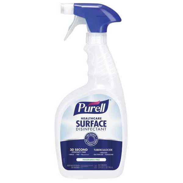 Purell Healthcare Surface Disinfectant, 32 oz. Trigger Spray Bottle, Alcohol, 3 PK 3340-03