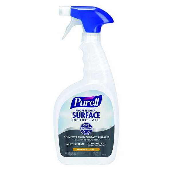 Purell Surface Disinfectant, 32 oz. Trigger Spray Bottle, Alcohol, 3 PK 3342-03