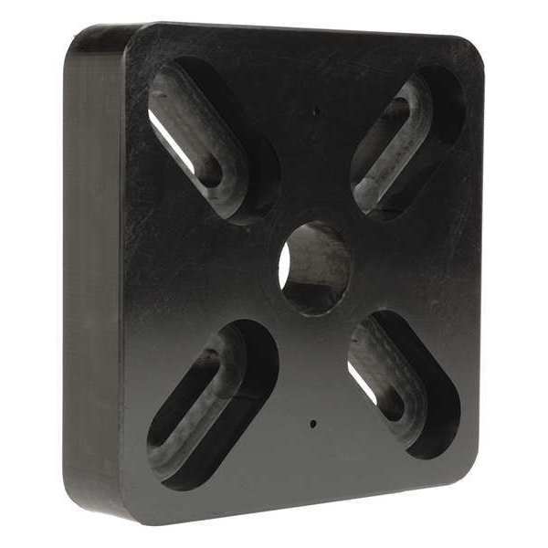 Pedestal Pro Buffer Plate, 5" x 5" x 1" size, black CS-ABP-0505