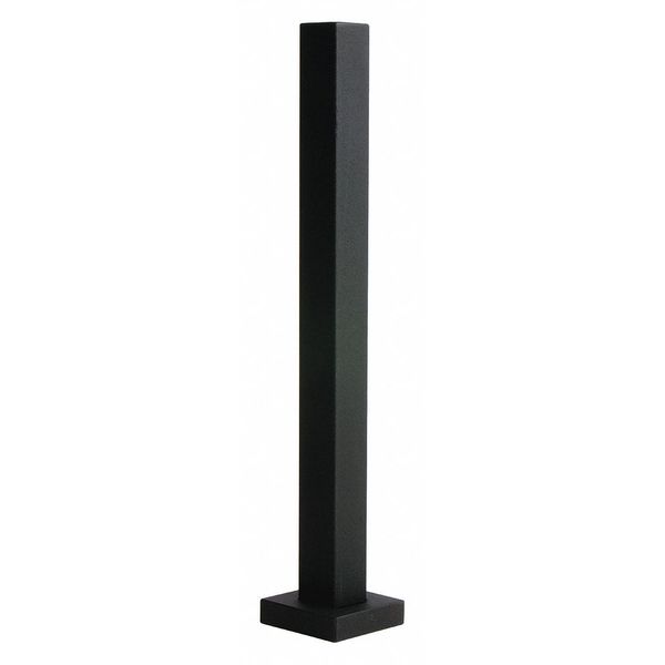 Pedestal Pro Touch Plate Bollard, 48"H, 42 lb. HD-Black-Tower