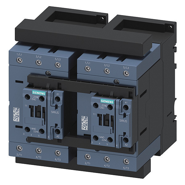 Siemens IEC Magnetic Contactor, 3 Poles, 110/120 V AC, 95 A, Reversing: Yes 3RA23468XB301AK6