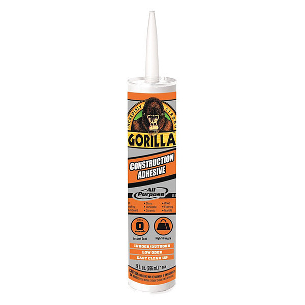 Gorilla Glue Adhesive, 9 fl oz, Cartridge 8005202