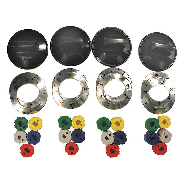 Zoro Select Electric Range Knob Kit, Range Type, PK4 61207