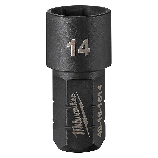 Milwaukee Tool Not Applicable Drive Impact Socket 14 mm Size, Short Socket, Black Oxide 49-16-1614