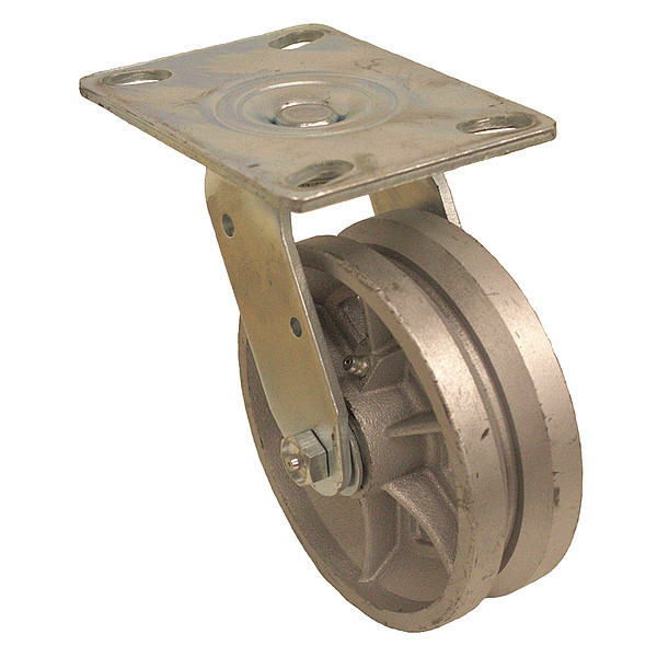 Zoro Select Plate Caster, 800 lb. Load Rating P21S-C050R-16-VG1