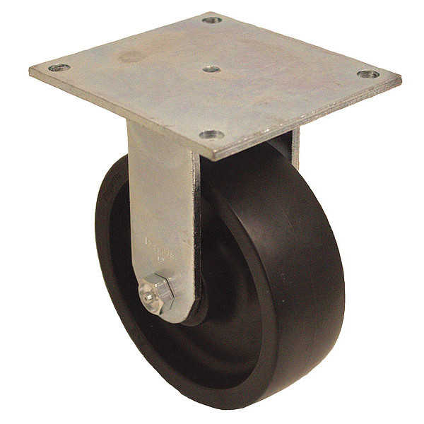 Zoro Select Plate Caster, 650 lb. Load Rating P21R-PB050R-15